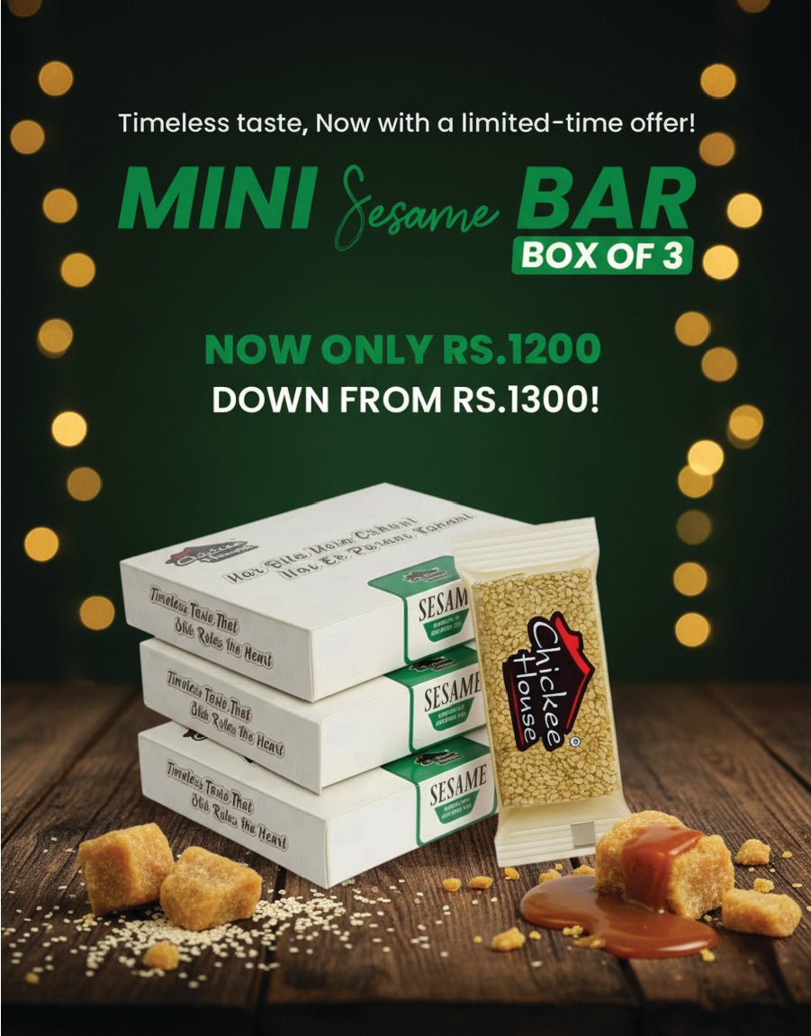 Gur Chickee Cashew & Peanut - Mini Sesame Bar Free